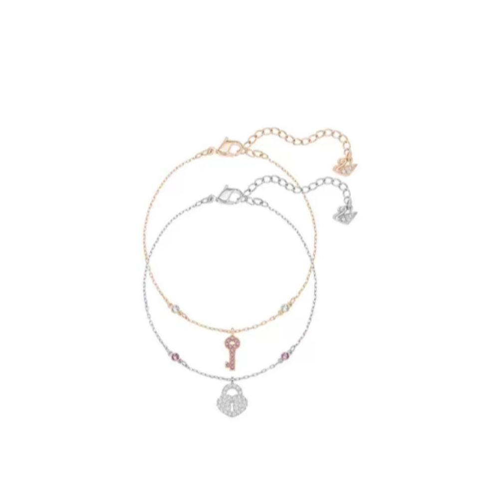 Swarovski Wishes Key/Padlock Bracelet Set 5272251